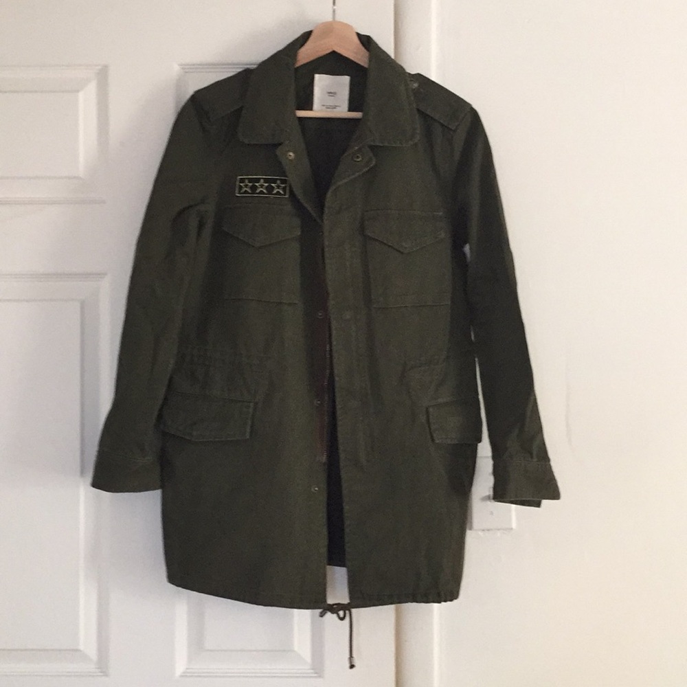 Mango green army jacket coat